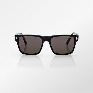 Tom Ford August TF678 Polarized Black Square Sunglasses.